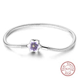 925 Sterling Silver Charm Bracelet for Women – Heart, Star, Moon & More