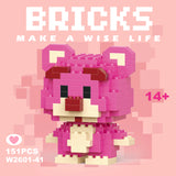 Disney & Sanrio Character Building Blocks Set - 108 Style Stitch & Hello Kitty Collection