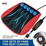Universal Car Seat Cooler with USB Fan – 3-Speed Ventilated Cooling Cushion for Summer