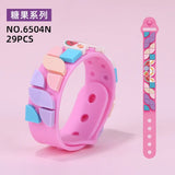 DIY DOTS Silicone Bracelet Building Block Set – Creative Cartoon Wristband Toy for Kids