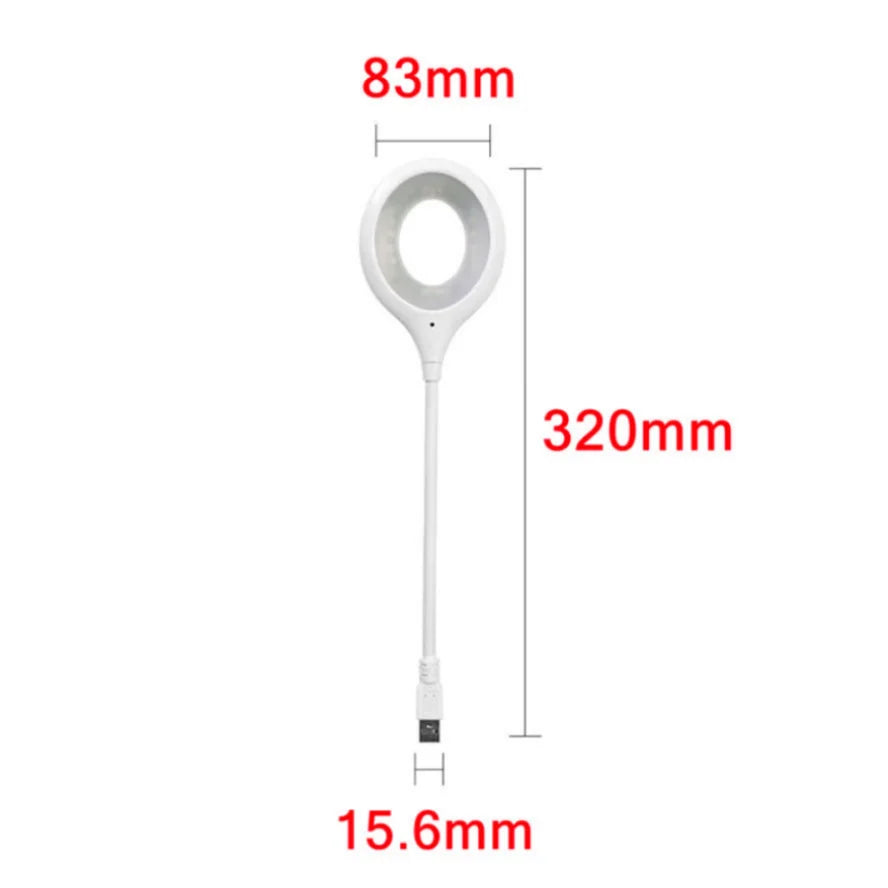 Lámpara de noche de mesa USB: portátil y con protección para los ojos para leer y estudiar