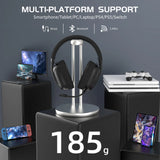 Wireless Gaming Headset with 2.4GHz, Bluetooth, and Wired Connectivity, 40mm Drivers, Noise-Canceling Mic & 50H Battery Life