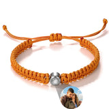 Custom Projection Photo Bracelet – Personalized Stainless Steel Gift for Men & Women