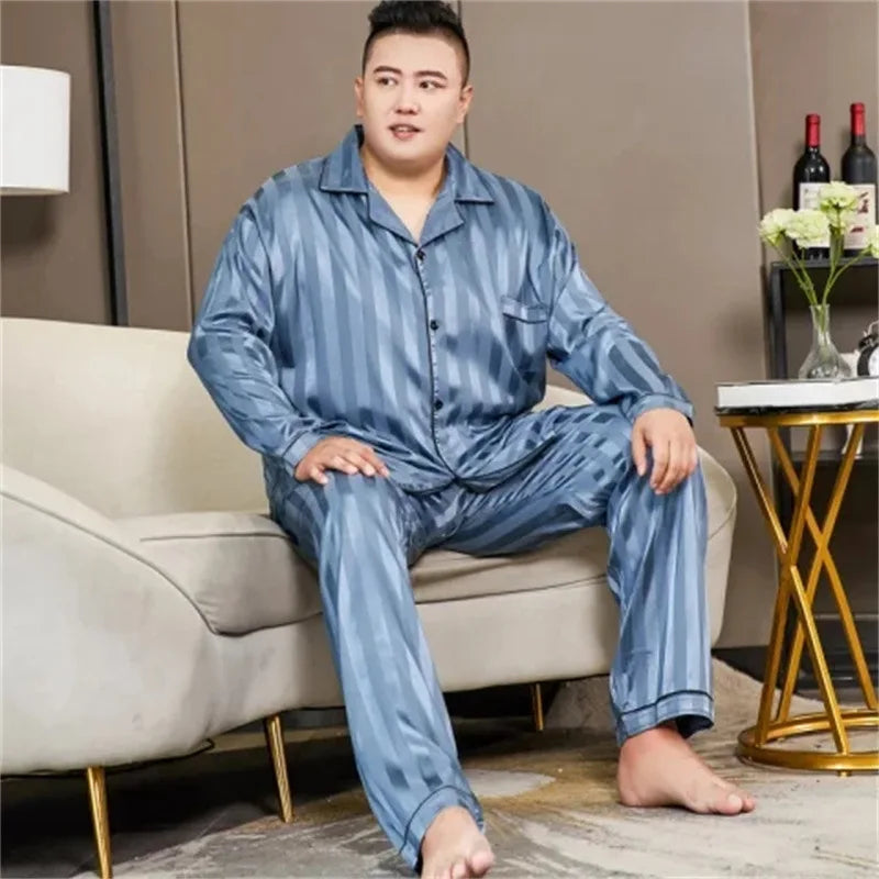Men’s Ice Silk Pajama Set – Lightweight, Breathable Sleepwear for Comfort and Style