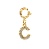 Custom Gold Initial Letter Bracelet for Women - Personalized Name Cuban Chain