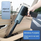3-in-1 Mini Vacuum Cleaner with Suction & Blower – USB Rechargeable for Car & Home Use