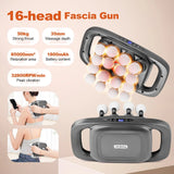 16-Head Full Body Massage Gun for Muscle Recovery and Pain Relief