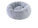 Plush Round Pet Bed - Winter Warm Cat & Dog Nest with Removable Cushion