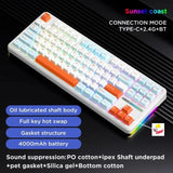 Wireless Mechanical Keyboard – Hot-Swappable, RGB Backlit, Compact 87-Key Bluetooth Keyboard