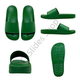 Men’s Street Style Summer Slides – Comfortable PU Slippers for Outdoor Use