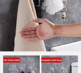 Gancho de pared con ventosa: organizador de PVC resistente, sin costuras y sin perforaciones para una fácil instalación 