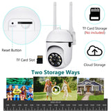 Cámara de seguridad WiFi 1080P HD: vigilancia inteligente del hogar con visión nocturna
