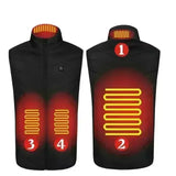 Men’s USB Heated Vest – Infrared Thermal Sleeveless Jacket for Winter Hiking & Outdoor Warmth