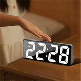 LED Digital Alarm Clock with Temperature, Snooze, and Adjustable Brightness