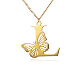 Elegant 18K Gold Butterfly Pendant Necklace – Trendy & Stylish Jewelry for Women