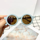 2024 Kids’ Round Sunglasses – UV400 Protection, Stylish Plastic Frame for Girls