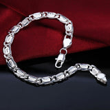 925 Sterling Silver Charm Bracelet – Elegant & Trendy Unisex Jewelry