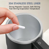 Self-Stirring Smart Coffee Mug with Digital Temperature Display – Portable Automatic Mixing Cup