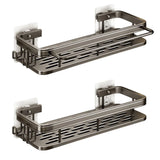 Estante de almacenamiento para baño de acero inoxidable: organizador de pared resistente a la oxidación