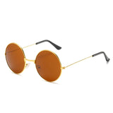 Gafas de sol redondas de metal retro: gafas de sol vintage con protección UV400 para hombres y mujeres