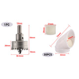 Multi-Tooth Drill Bit and Soilless Hydroponic Nursery Pots for Efficient Seed Cultivation