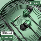 Auriculares intrauditivos con cancelación de ruido y cable con micrófono: sonido de primera calidad para dispositivos móviles, juegos y deportes