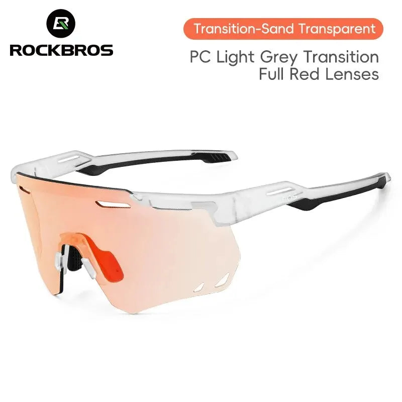 ROCKBROS Photochromic Cycling Sunglasses – Lightweight, UV Protection & Anti-Glare Sports Eyewear