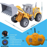 1:30 Scale RC Construction Truck - 4WD Remote Control Bulldozer with Metal Shovel