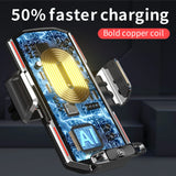 Magnetic Wireless Car Charger Mount – Fast 66W Infrared Induction Phone Holder for iPhone & Android