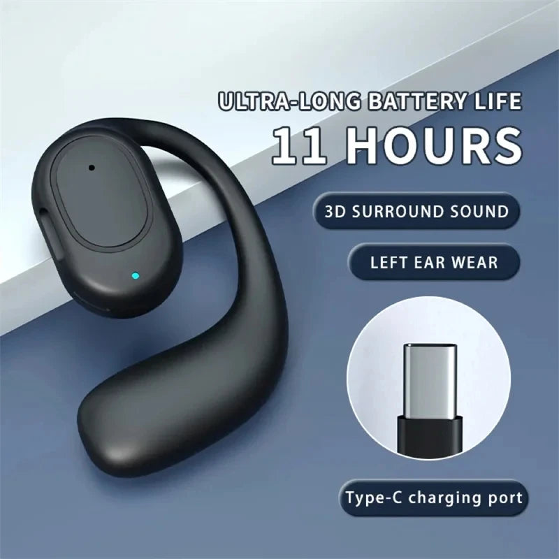 Auriculares inalámbricos Auriculares Bluetooth con micrófono Auriculares de conducción ósea Manos libres con cancelación de ruido para conducir Audifonos