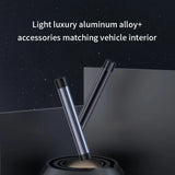 Metal Roller Car Trash Can – Auto Organizer with Phone Holder & Storage Bag