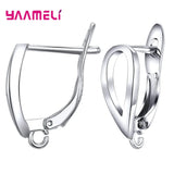 Sterling Silver Hoop Earrings with Cubic Zirconia – Elegant Jewelry for Women