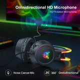 ONIKUMA X15 Pro Gaming Headset with RGB Cat Ears - 50mm Drivers & Noise Isolation