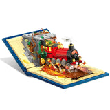 Magic Train Building Blocks Set – 889PCS Classic Movie Train Model for DIY Desktop Decoration & Kids
