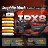 Auriculares de conducción ósea POLVCDG IPX8 a prueba de agua Memoria de 32 GB Bluetooth 5.4 Material de silicona 2024 Nuevo producto X16