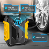 Portable Digital Car Tire Inflator with Auto Shut-Off & LED Light