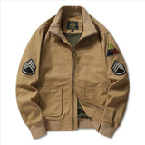 Men’s Military-Style Spring Jacket – Lightweight Tactical Bomber with Pockets (Up to 6XL)