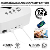 Rechargeable UV LED Nail Lamp with Timer – Wireless 120W Nail Dryer for Gel Polish