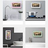 Soporte para teléfono de pared resistente al agua: funda de ducha con pantalla táctil y soporte autoadhesivo