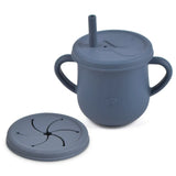 Vaso de silicona para niños para aperitivos y bebidas: sin BPA, portátil y seguro