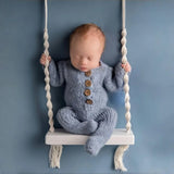 Newborn Wooden Swing Chair for Baby Photography Props
