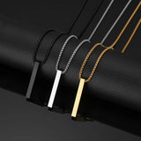 Personalized Engraved Name Necklace – Custom Stainless Steel Pendant for Men & Women