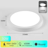 Panel de lámpara de techo LED: accesorio de decoración moderna para el hogar, el dormitorio, el baño y la sala de estar
