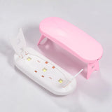 Mini Portable UV LED Nail Lamp – 6W Compact Gel Nail Dryer with USB Cable