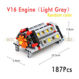 Car Model Building Blocks – DIY Speed Engine Transmission Brick Set for Teens & Adults