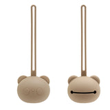 Recién llegado, producto en oferta, funda para chupete de bebé con forma de oso panda grueso, funda de silicona para pezón para bebé