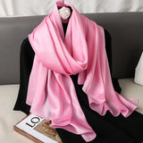 Elegant Silk Scarf – Luxury Solid Color Shawl & Pashmina for Women