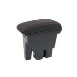Suzuki Jimny Center Console Armrest Box with USB Ports (2019-2024) – Leather & ABS Storage Organizer