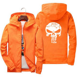 Men’s Casual Hooded Jacket – Lightweight Printed Zip-Up Outerwear for Spring & Autumn