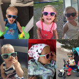 Gafas de sol clásicas de silicona para niños: protección UV400 para niños y niñas